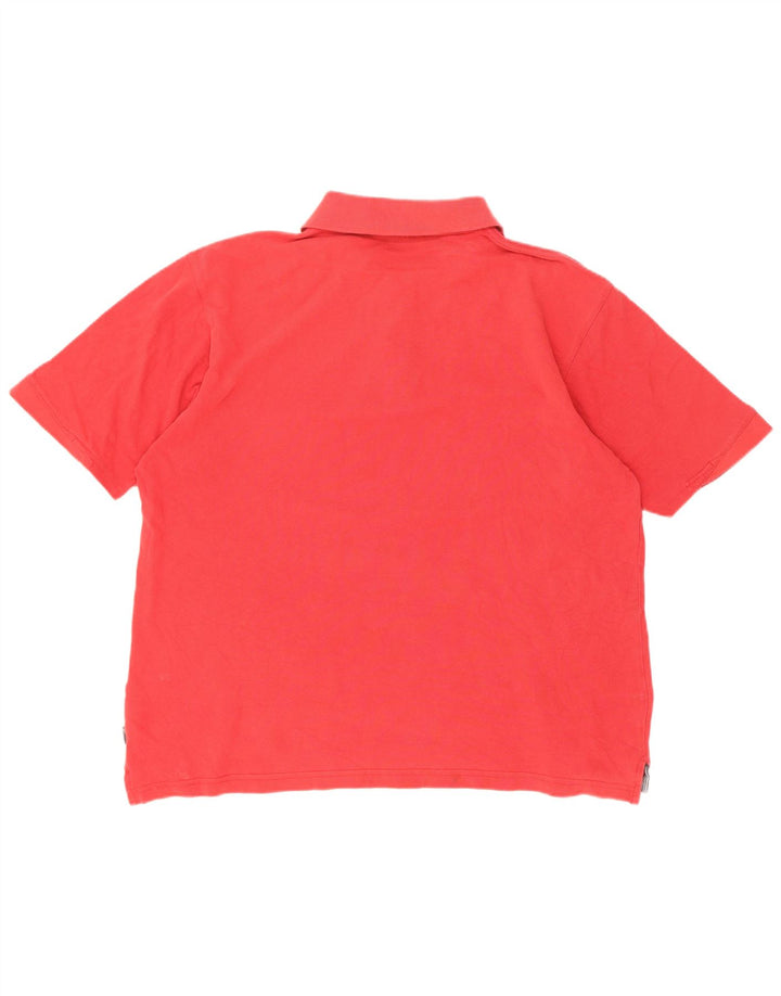 Camisa polo masculina Adidas grande algodão vermelho