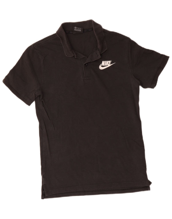 Camisa polo masculina Nike XS de algodão preto