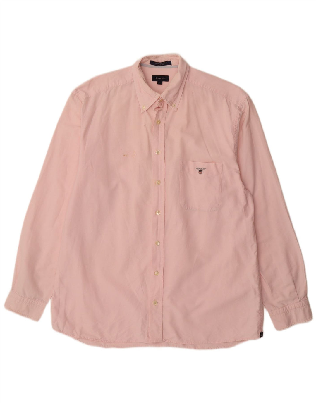 Camisa masculina Gant Regular Fit grande algodão rosa