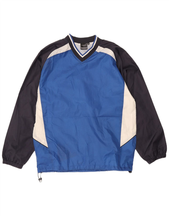 LOTTO Mens Gráfico Pulôver Treino Top Grande Azul Colorblock Poliéster