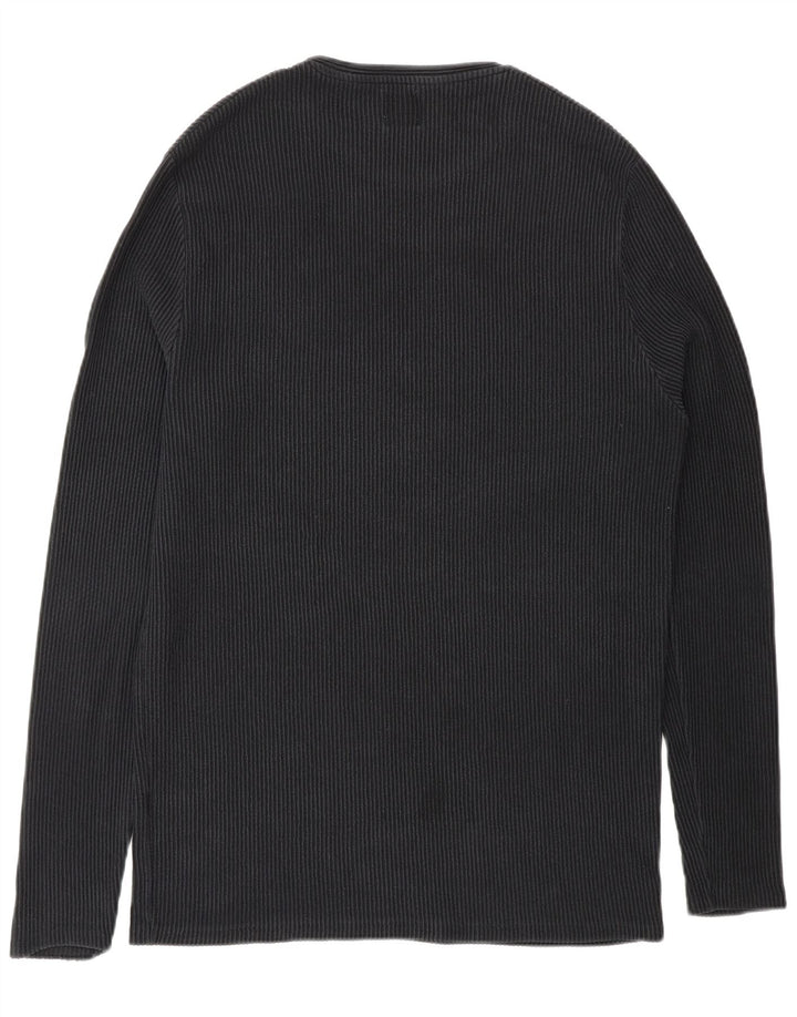 Zara Suéter masculino com gola redonda XL preto