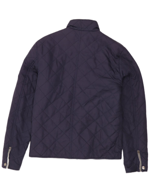 Jaqueta acolchoada masculina ZARA UK 36 pequena azul marinho