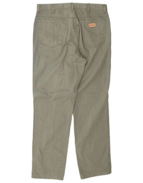 Calça Wrangler masculina Ohio reta casual W36 L32 algodão verde