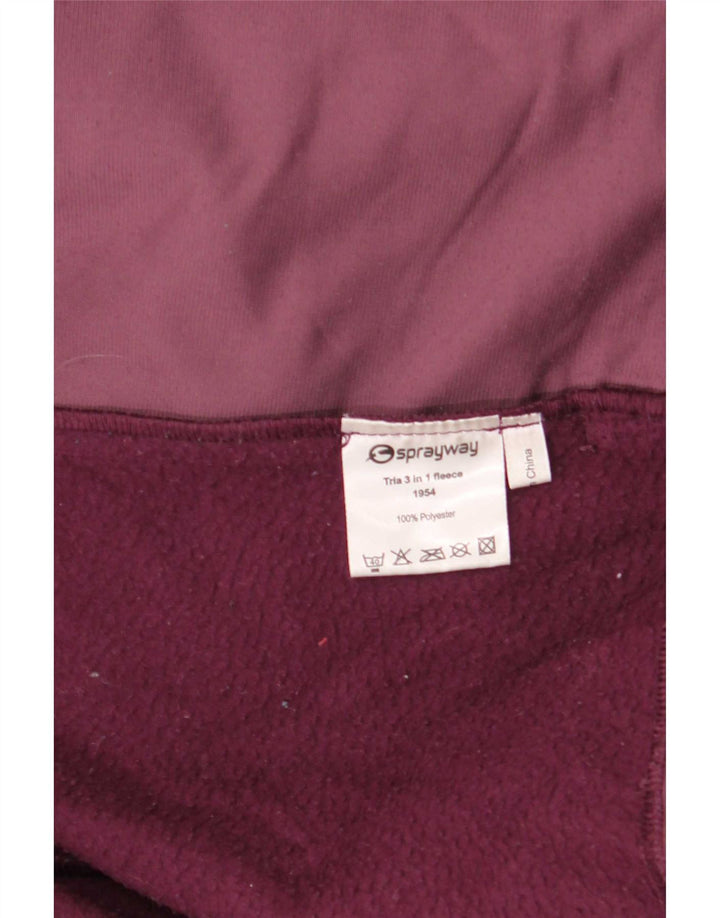 Jaqueta corta-vento com capuz feminino Sprayway Reino Unido 14 grande poliéster marrom