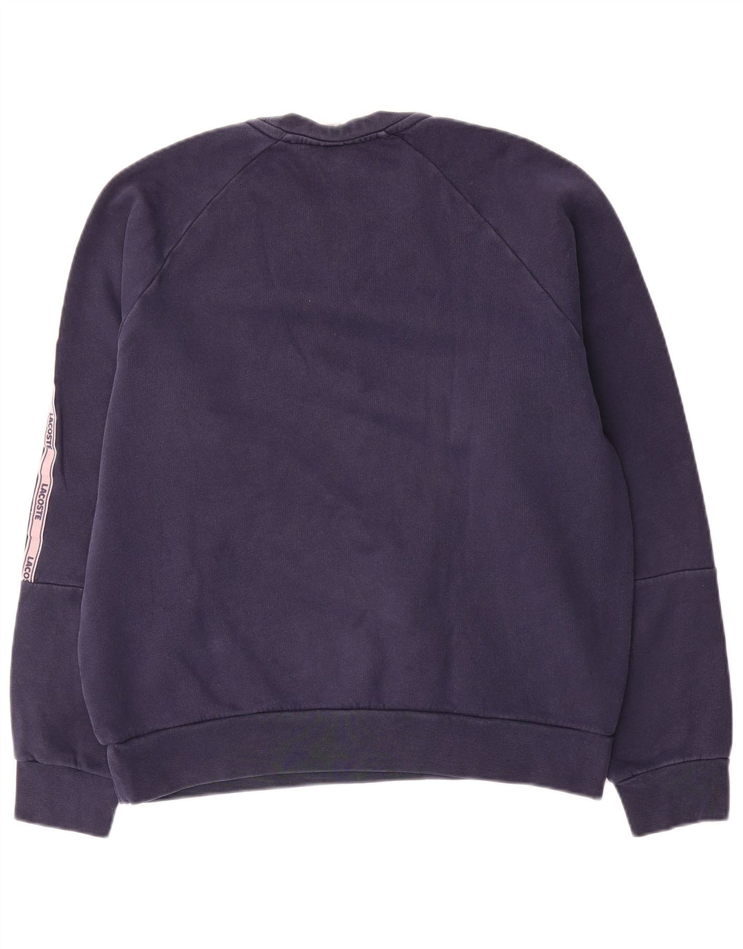 Lacoste moletom gráfico masculino jumper tamanho 4 médio azul marinho colorblock