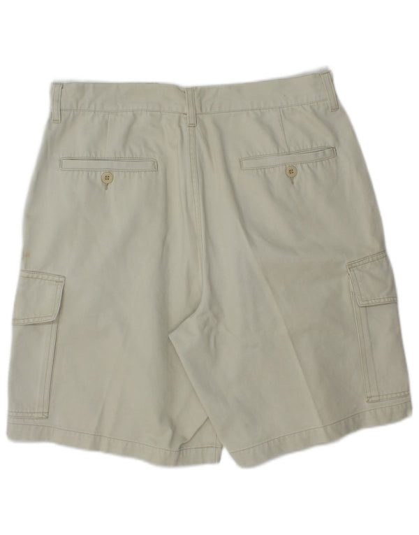 Rifle Mens Cargo Shorts W33 Algodão Verde Médio