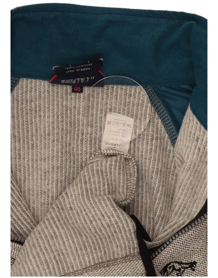 AUSTRALIAN L'ALPINA Jaqueta masculina de treino IT 46 Small Grey Colourblock