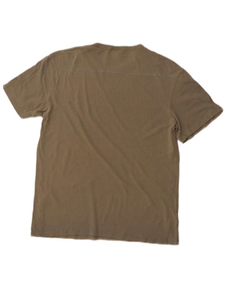 Camiseta masculina JACK & JONES grande algodão cáqui