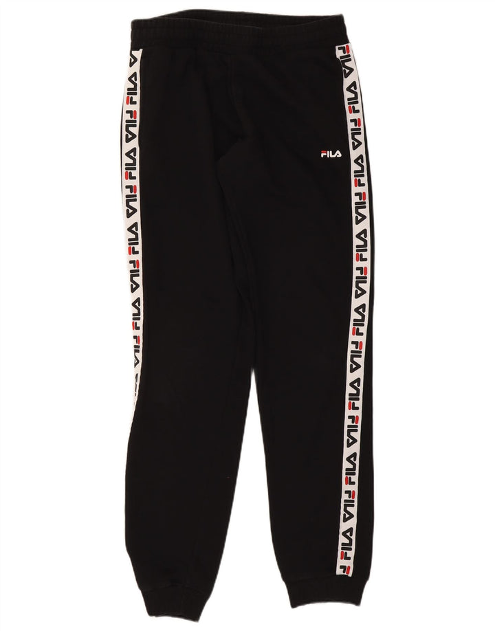 Calça de treino masculina Fila Graphic Joggers médio preto colorblock