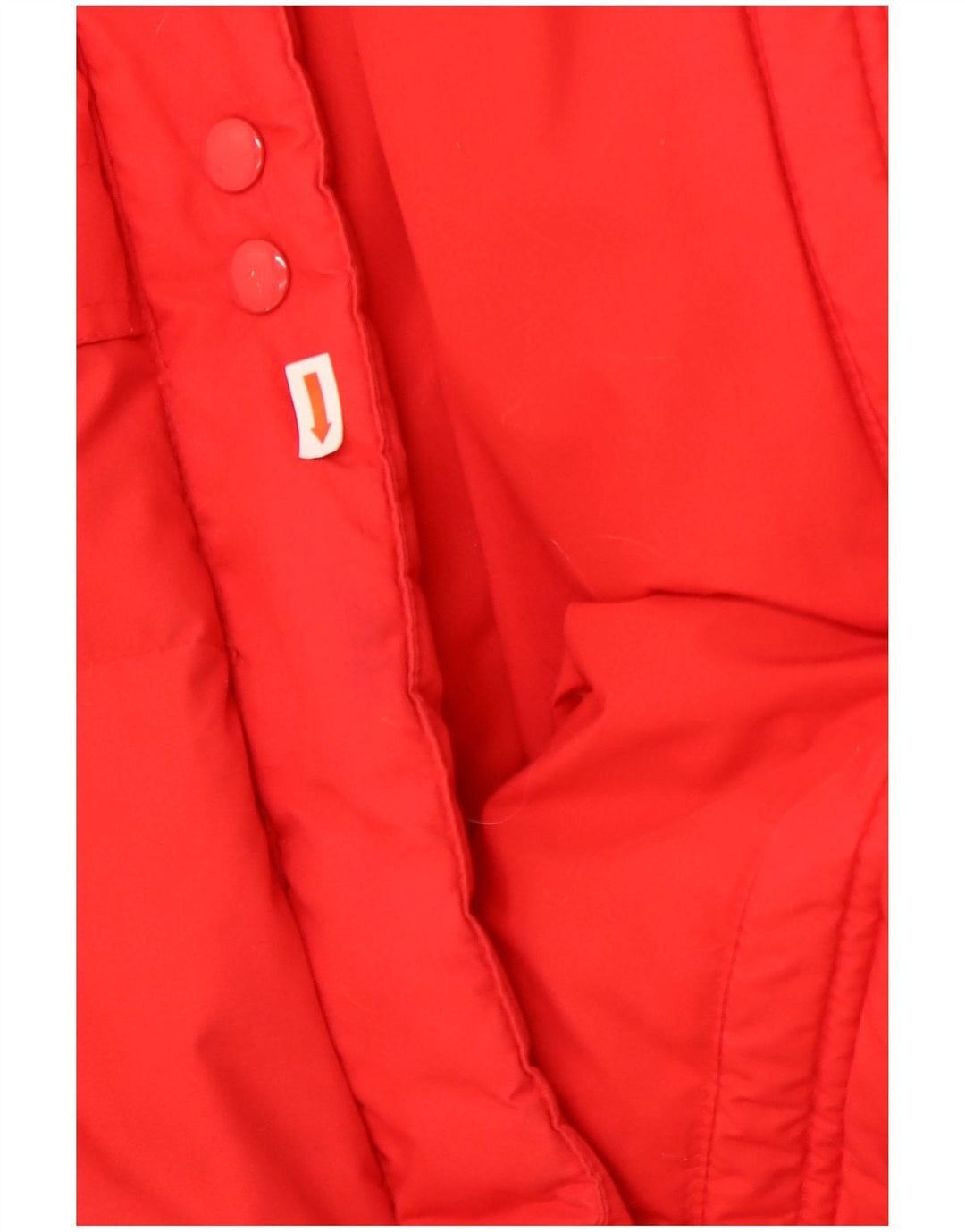 Casaco acolchoado de grandes dimensões das mulheres do vintage poliéster vermelho pequeno UE 36/38