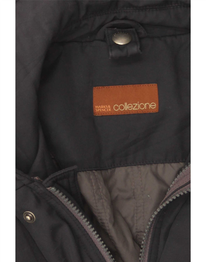 Jaqueta utilitária masculina Marks & Spencer UK 42 XL azul marinho