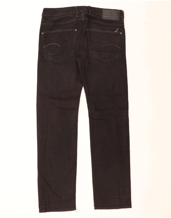 G-Star Masculino Attacc Straight Jeans W34 L34 Algodão Preto