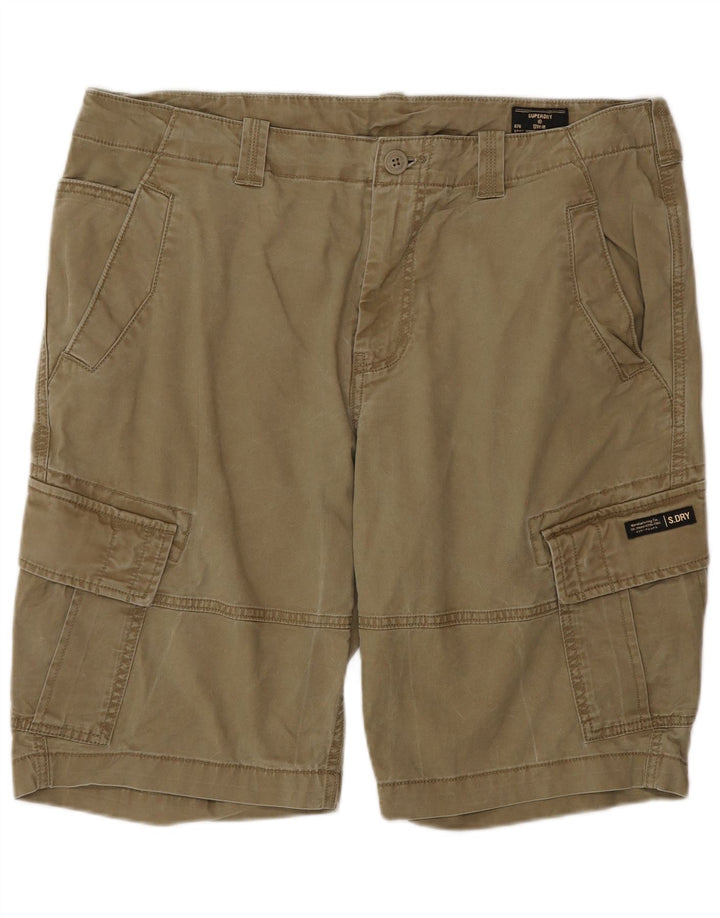 Superdry Mens Cargo Shorts W36 Grande Algodão Bege