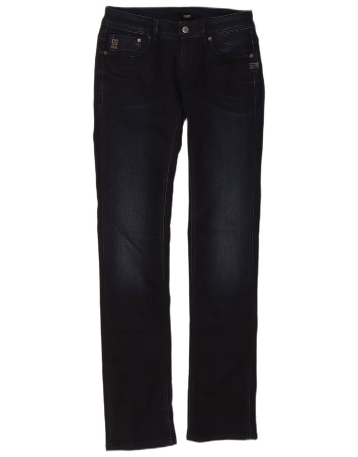 Jeans slim feminino G-Star W29 L34 algodão azul marinho
