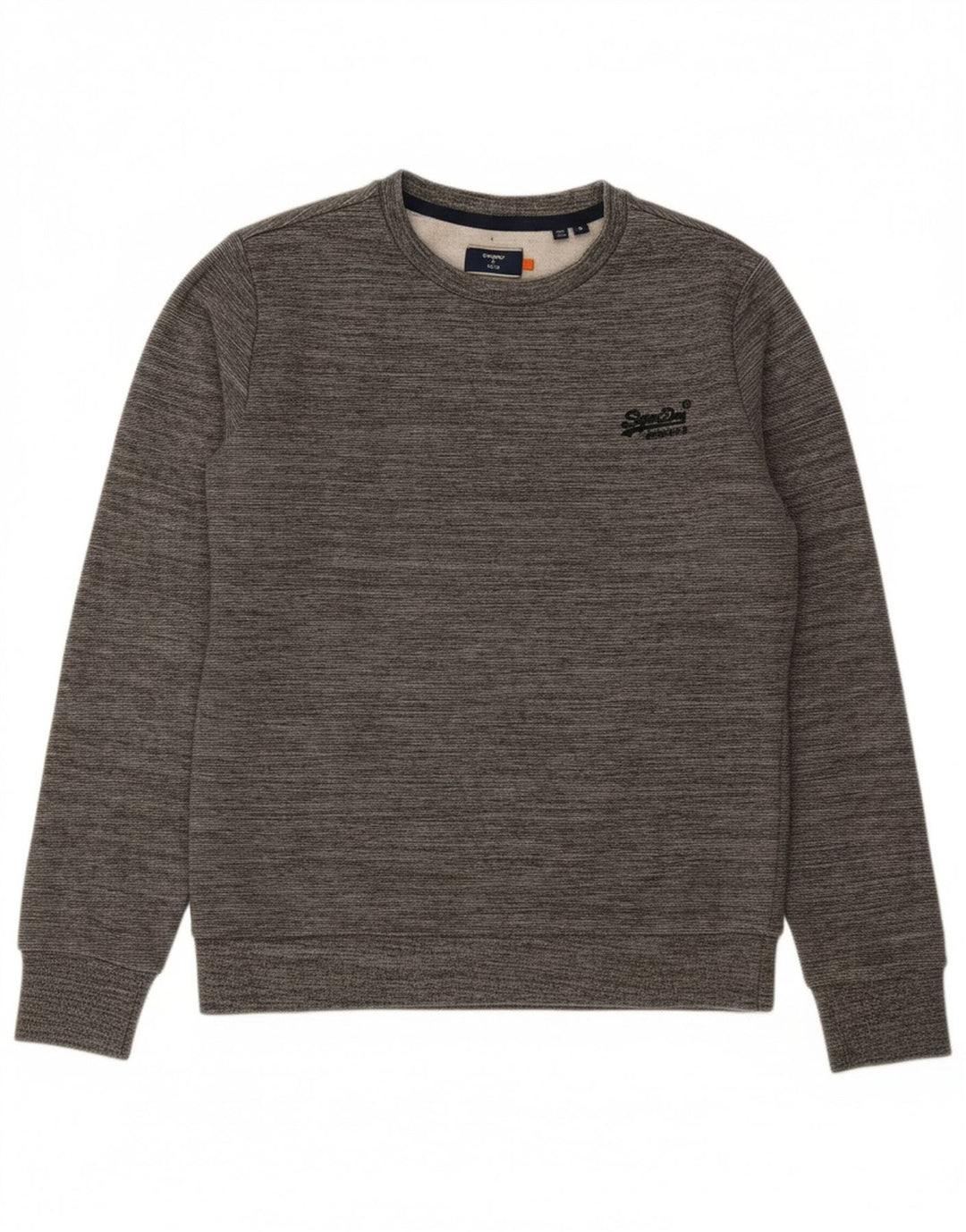 SUPERDRY moletom masculino jumper médio azul marinho algodão