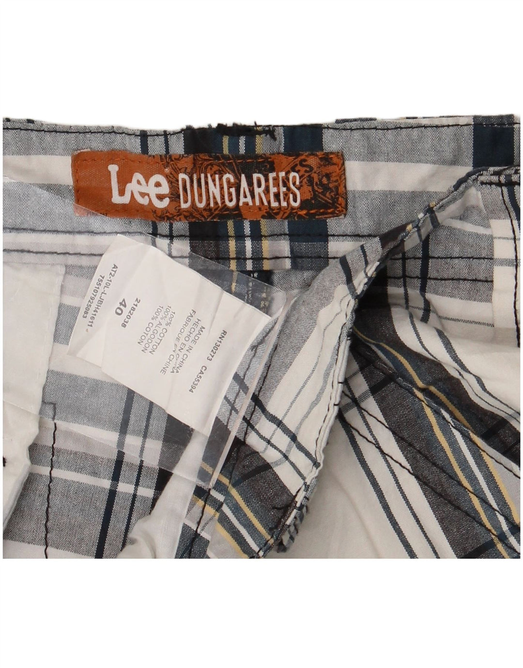 Lee Mens Cargo Shorts W40 XL Multicolorido Chevron Algodão