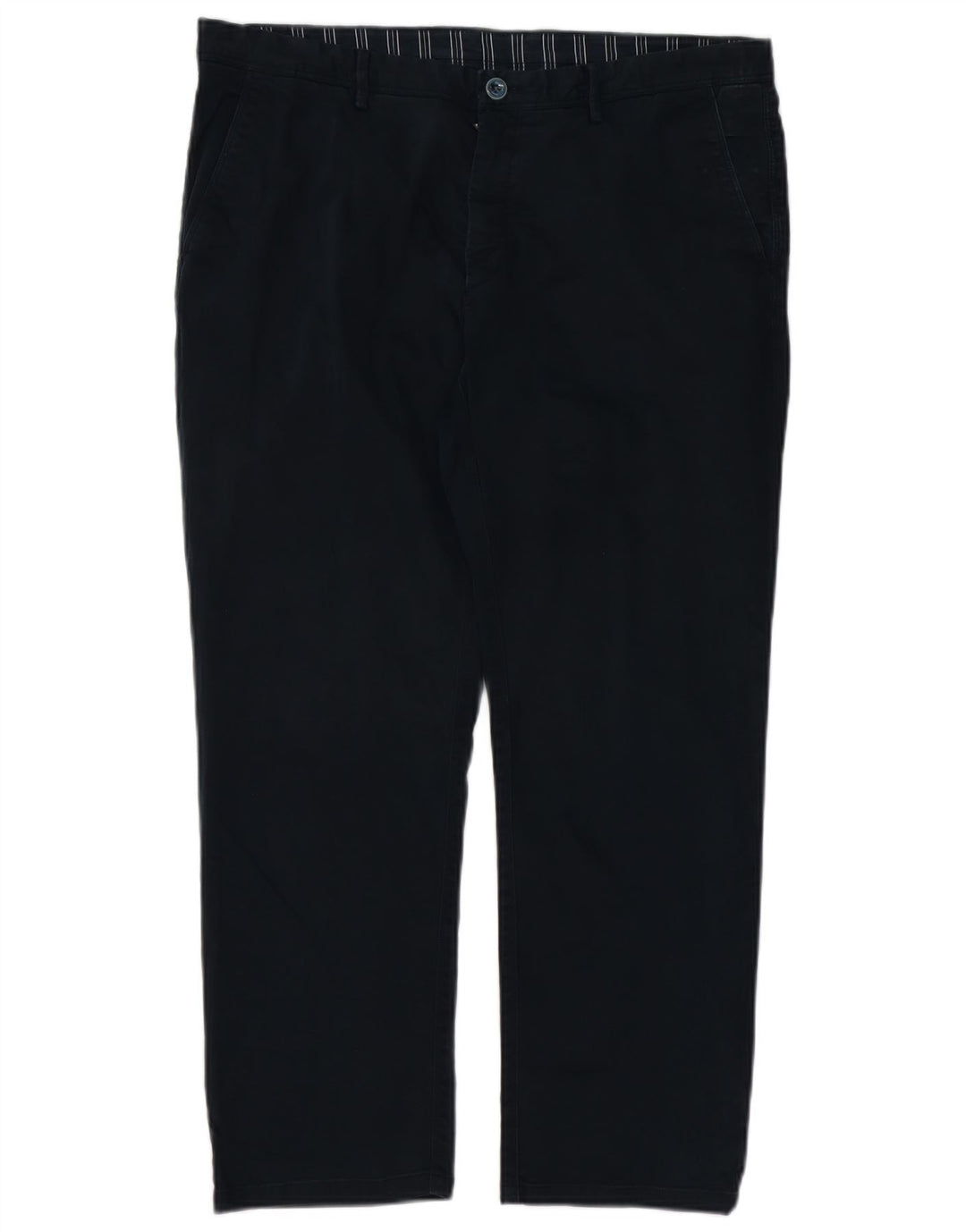 Calça chino reta masculina MASSIMO DUTTI EU 46 XL W36 L27 azul marinho