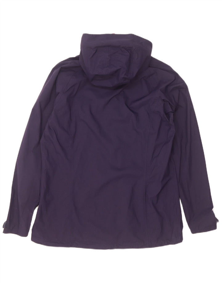 Jaqueta de chuva feminina com capuz Berghaus UK 16 grande poliamida roxa