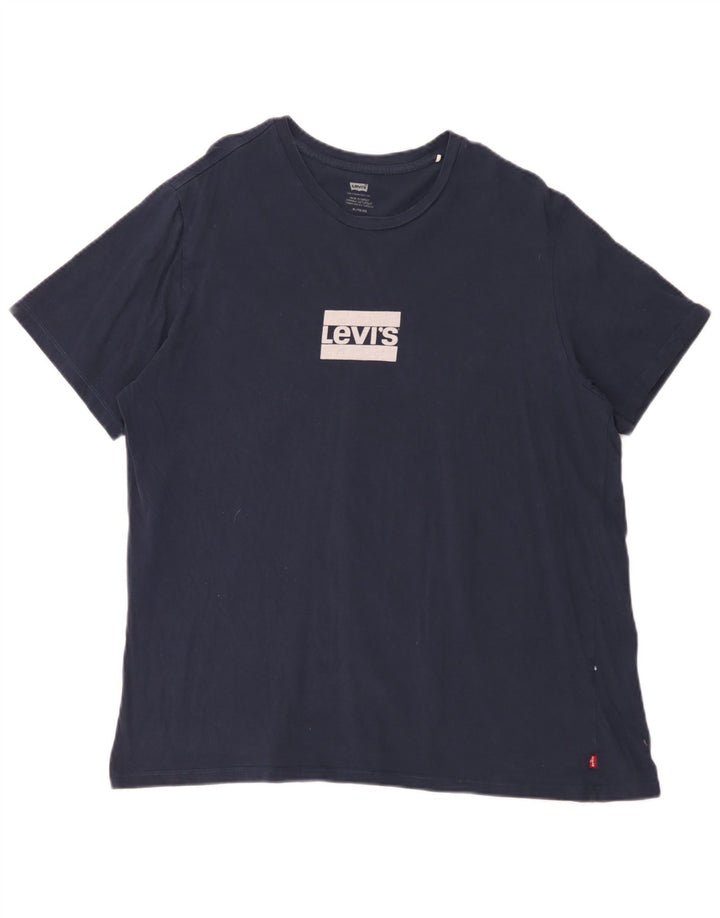 Camiseta gráfica masculina Levi's Top XL azul marinho