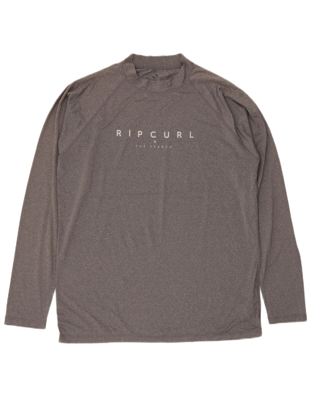 Rip Curl Mens Relaxed Fit Graphic Top Manga Longa Grande Poliéster Cinza