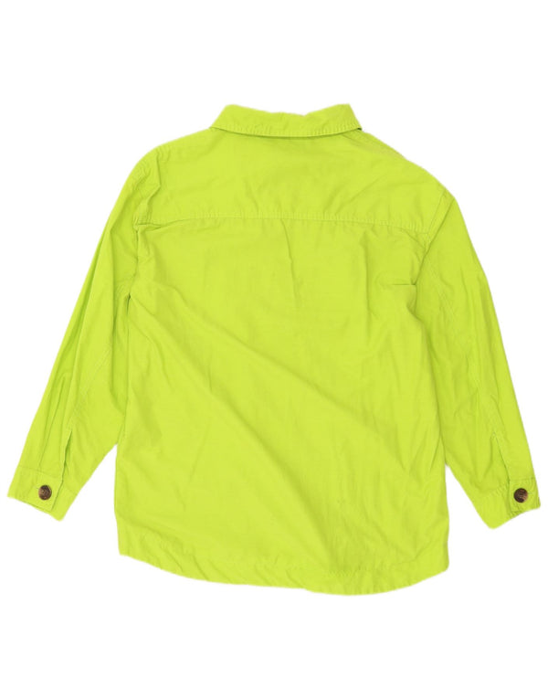 Jaqueta utilitária superdimensionada feminina Topshop Reino Unido 8 algodão verde pequeno