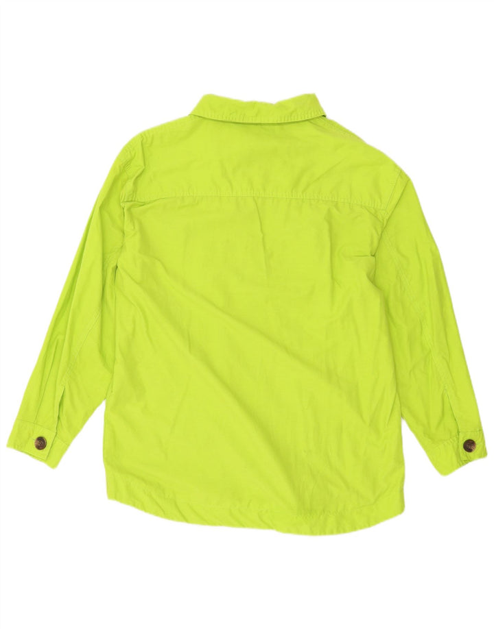 Jaqueta utilitária superdimensionada feminina Topshop Reino Unido 8 algodão verde pequeno