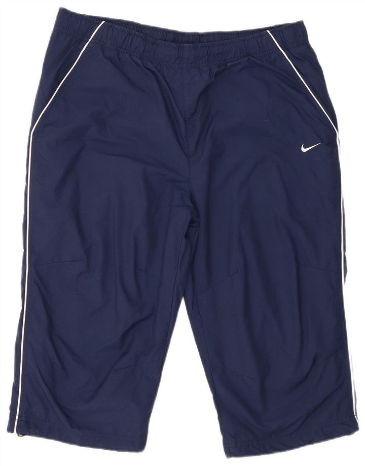Shorts esportivos masculinos Nike grandes nylon azul marinho