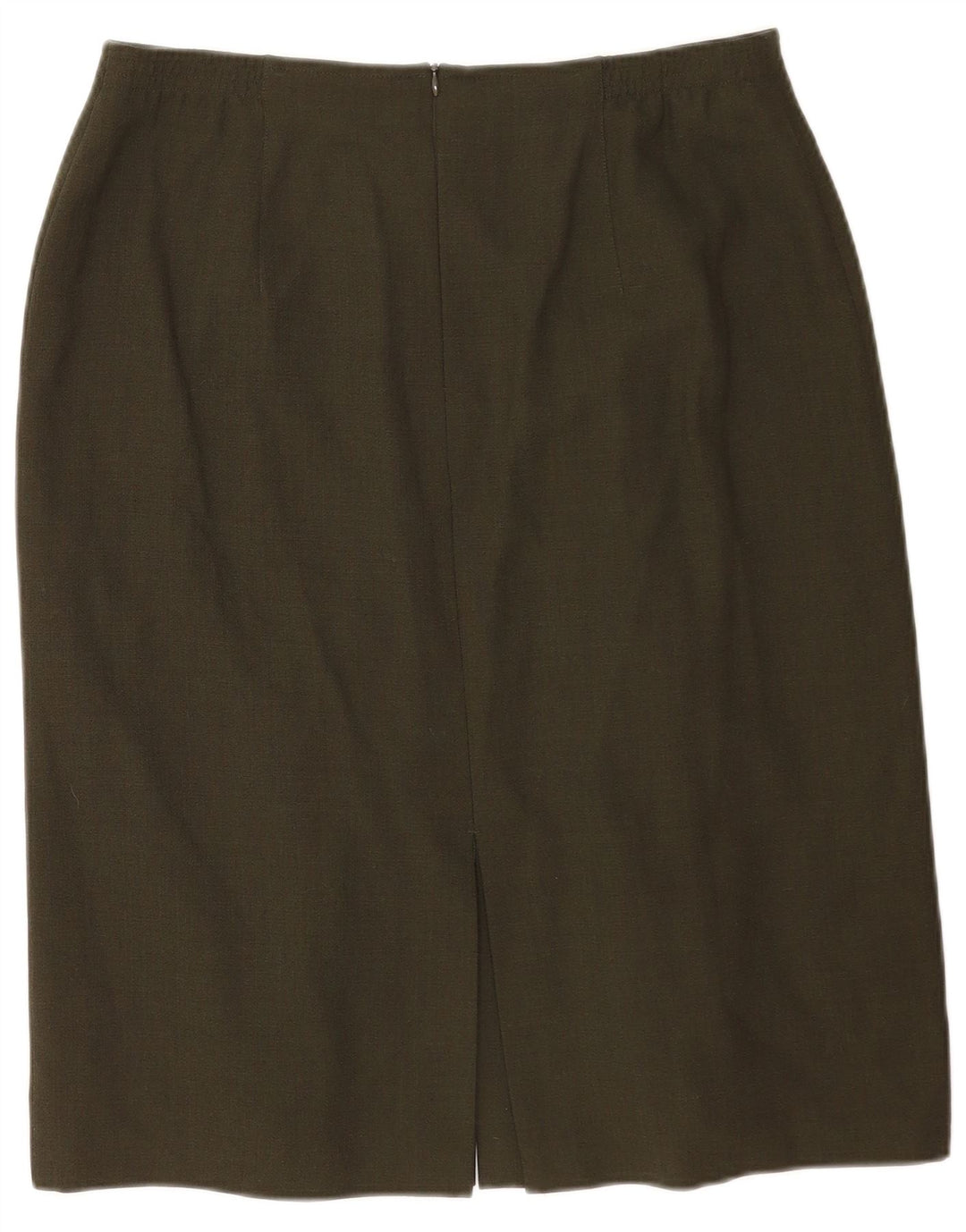Saia reta feminina ARA UK 18 XL W34 poliéster cáqui
