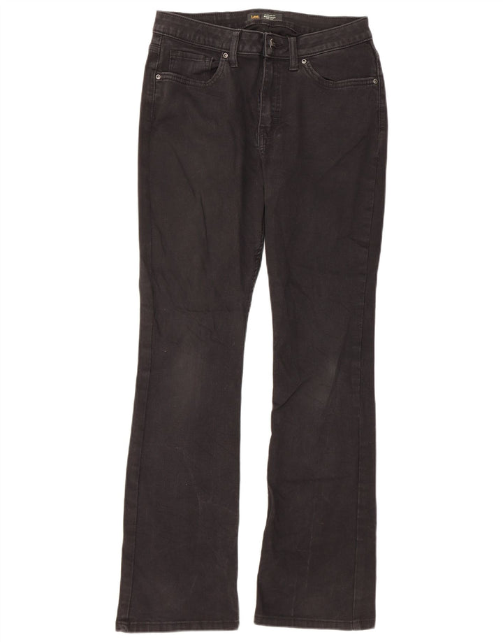 Lee Womens Mid Rise Regular Fit Bootcut Jeans EUA 8 Médio W28 L29 Preto