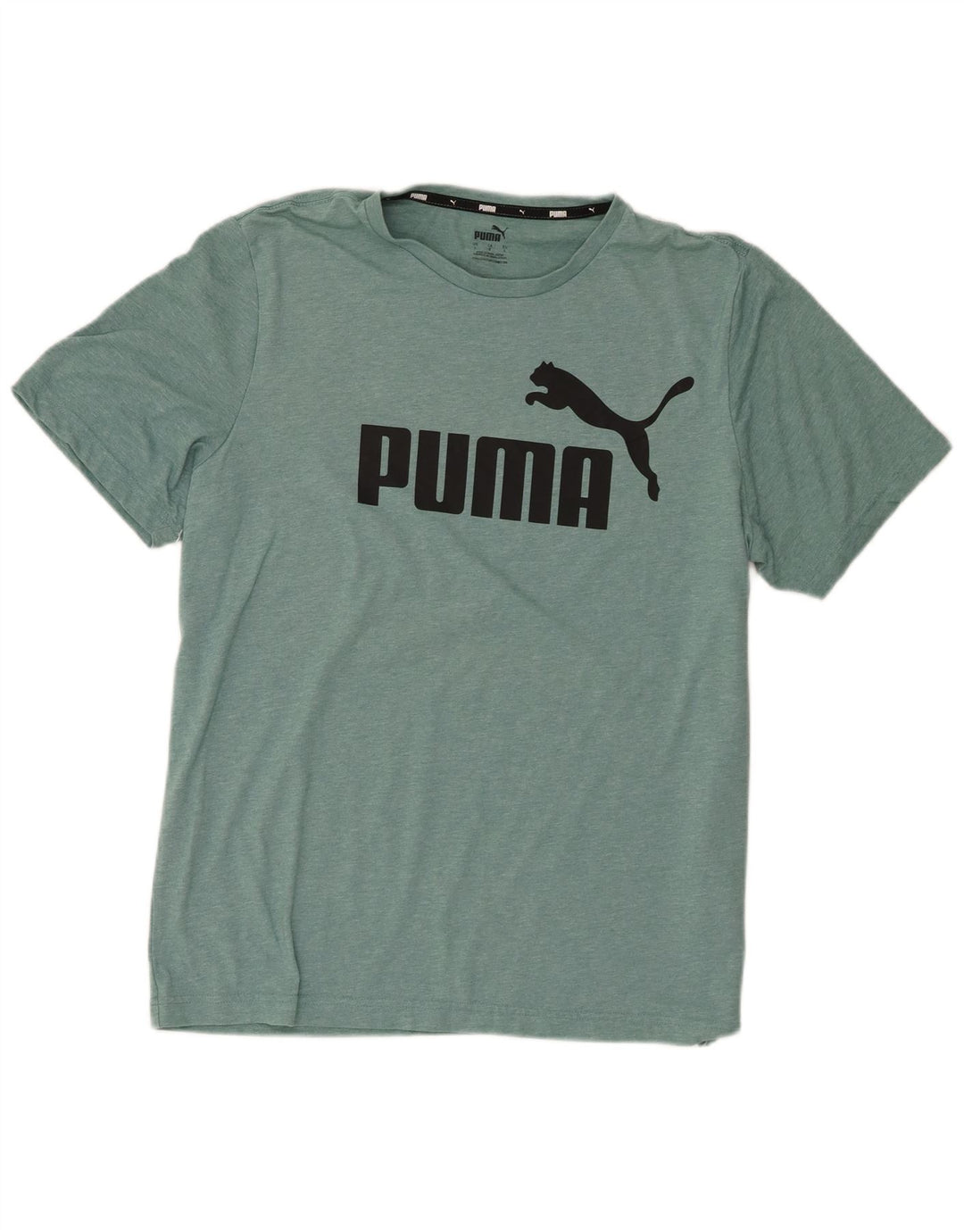 Camiseta masculina gráfica Puma grande poliéster manchado verde
