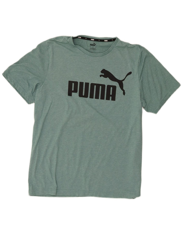 Camiseta masculina gráfica Puma grande poliéster manchado verde