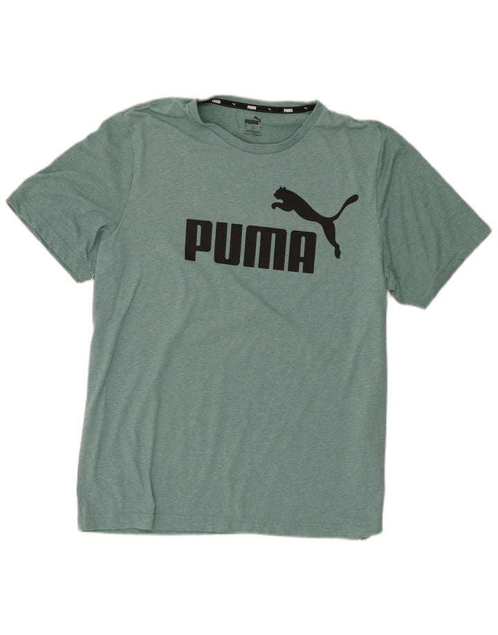 Camiseta masculina gráfica Puma grande poliéster manchado verde