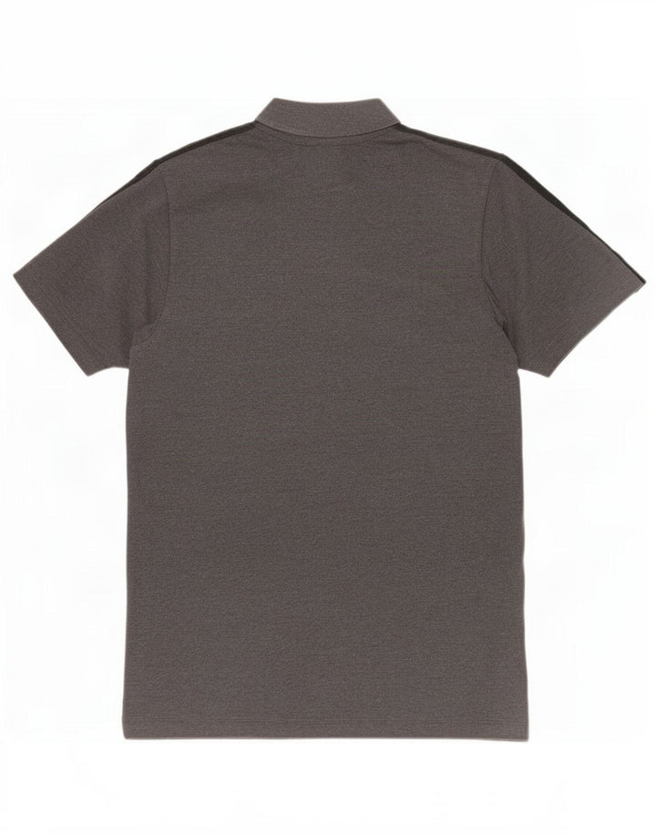 Camisa polo masculina Adidas Climalite cinza médio algodão