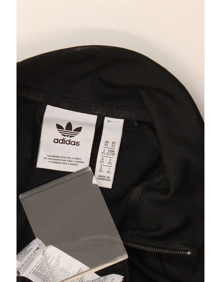 ADIDAS Mens Tracksuit Top Jacket XS Poliéster Preto