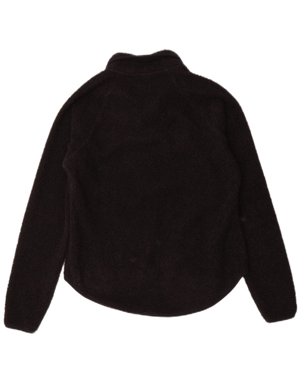 Jaqueta de lã feminina vintage UK 14 azul marinho médio