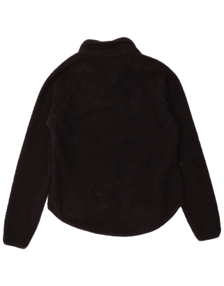Jaqueta de lã feminina vintage UK 14 azul marinho médio