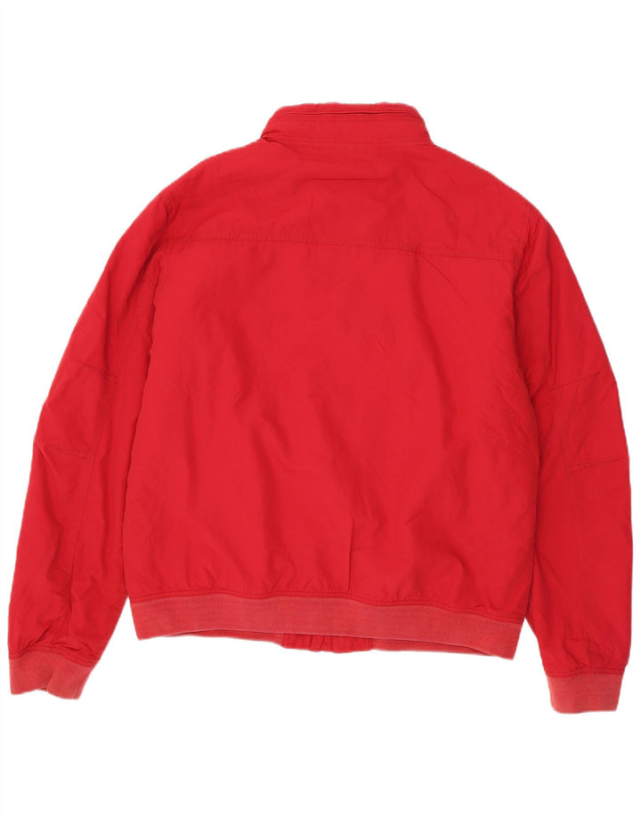 Jaqueta bomber masculina TOMMY HILFIGER com capuz Reino Unido 42 XL vermelho nylon