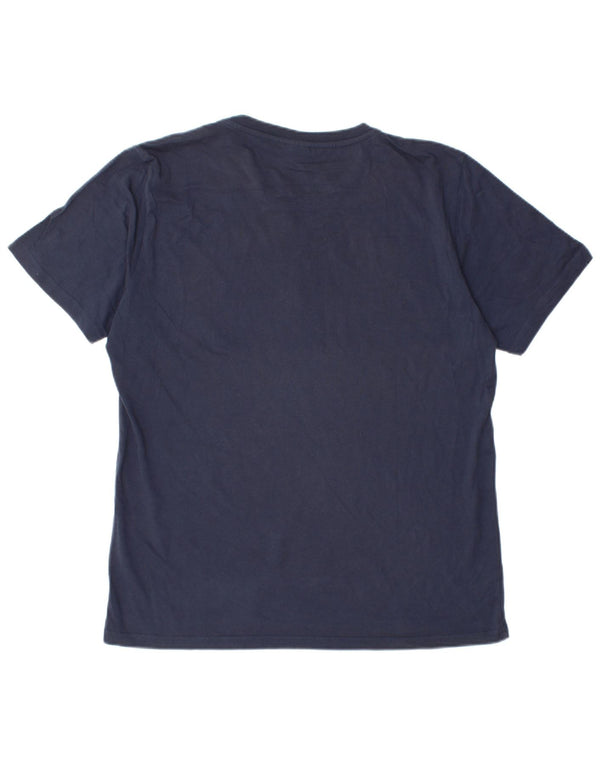 Camiseta masculina North Sails com estampa gráfica grande algodão azul marinho