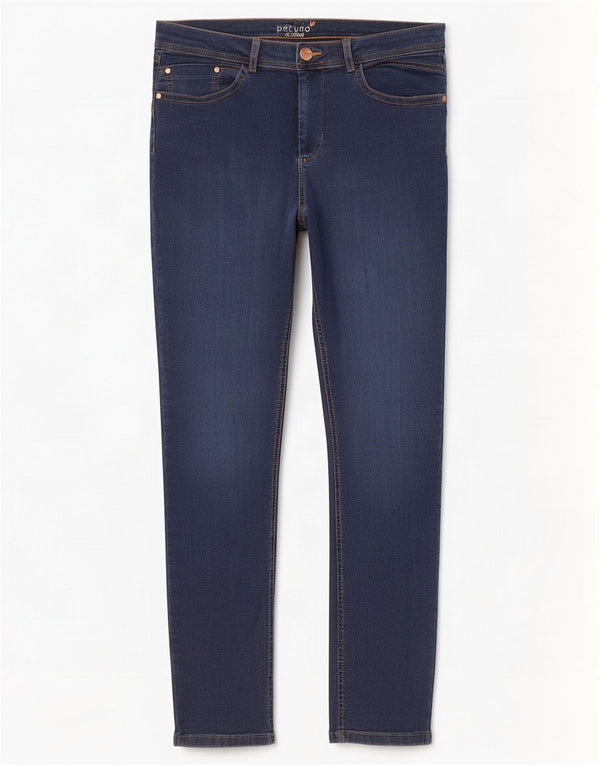 Marks & Spencer Feminino Per Una Jegging Jeans Reino Unido 16 Grande W34 L31 Azul Marinho