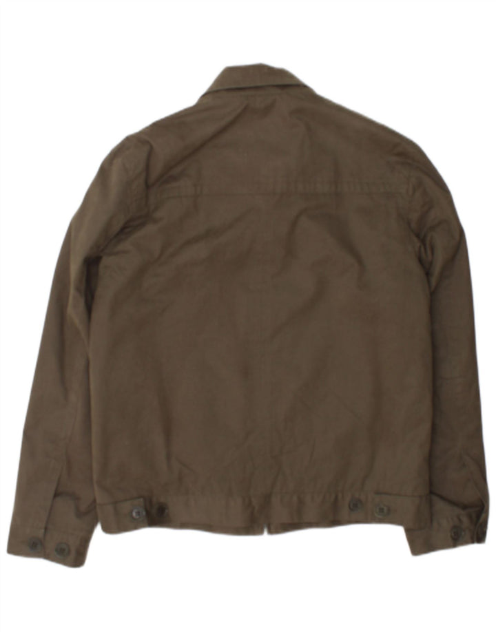 Jaqueta bomber masculina Ted Baker tamanho 3 algodão cáqui médio