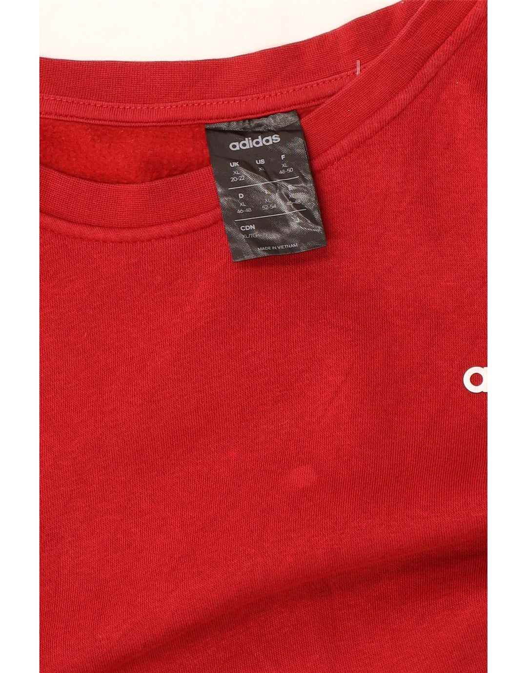 ADIDAS Suéter feminino Jumper UK 20/22 XL Vermelho