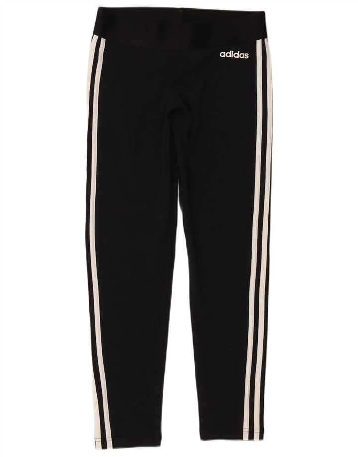 Leggings Adidas Femininas UK 8/10 Pequenas Pretas