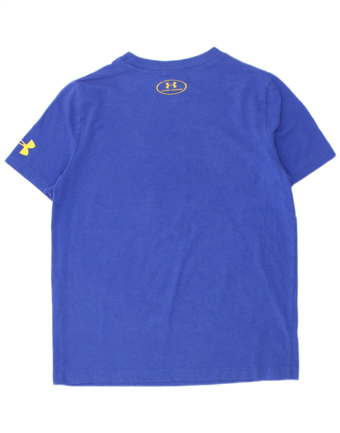 Camiseta gráfica Under Armour Boys Top 7-8 anos pequeno azul