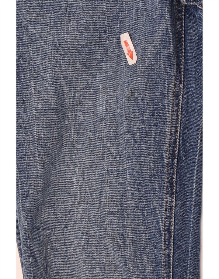Zara Calça jeans feminina larga EU 36 XS W26 L34 Azul