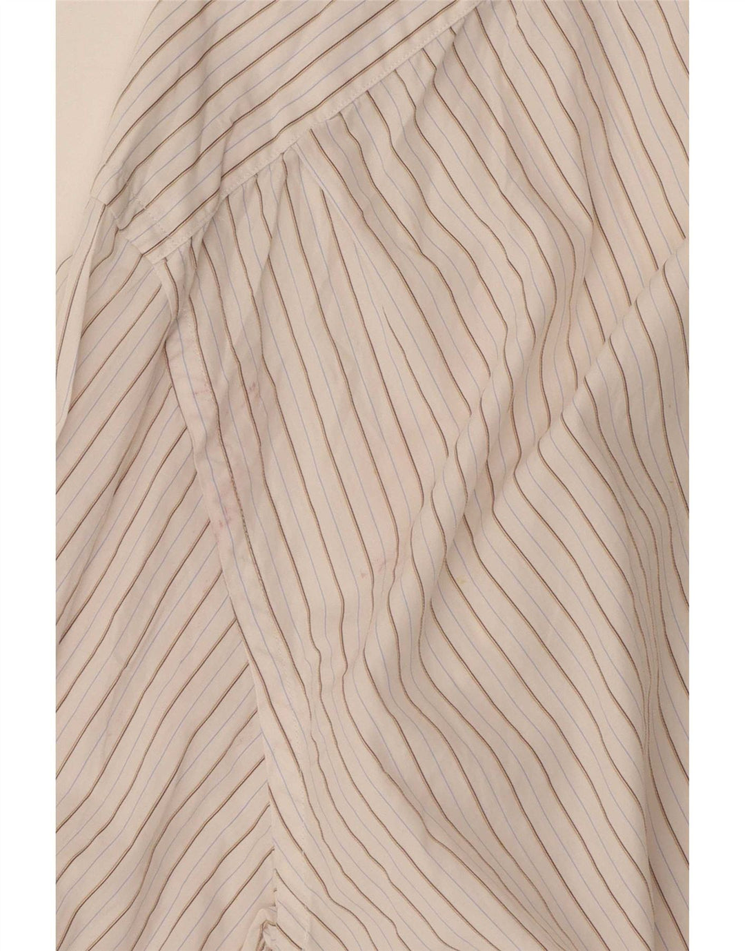 Camisa masculina Massimo Dutti tamanho 40 15 1/2 listrado branco médio