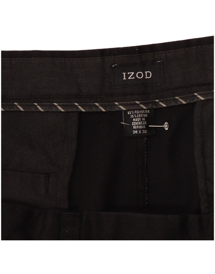 Calça Chino Masculina Izod W38 L31 Poliéster Preto