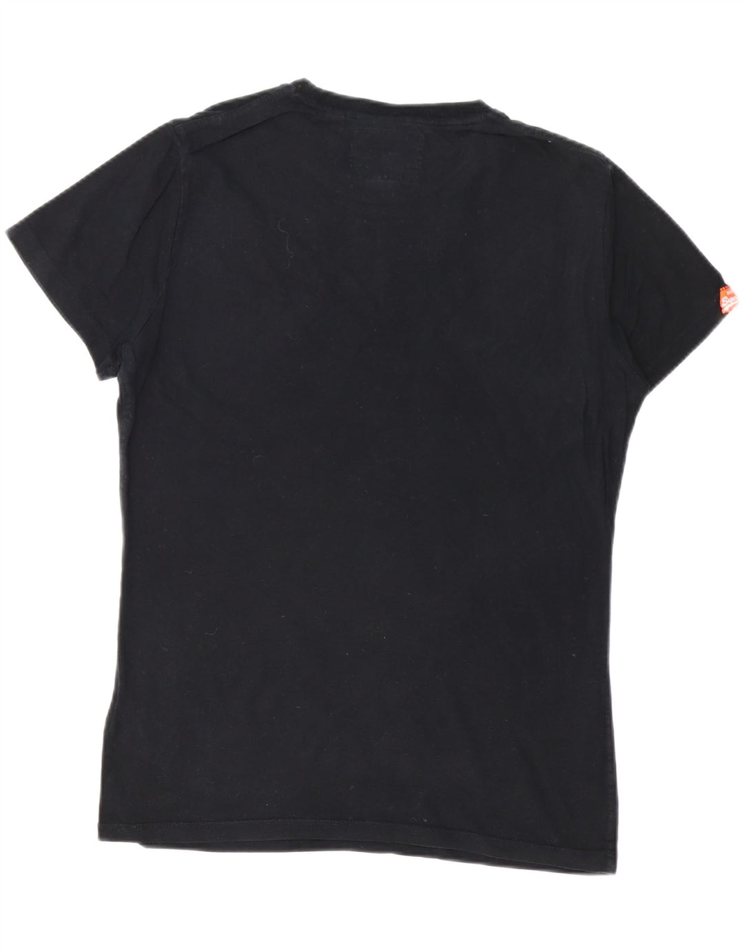 Camiseta masculina SUPERDRY Top médio algodão preto