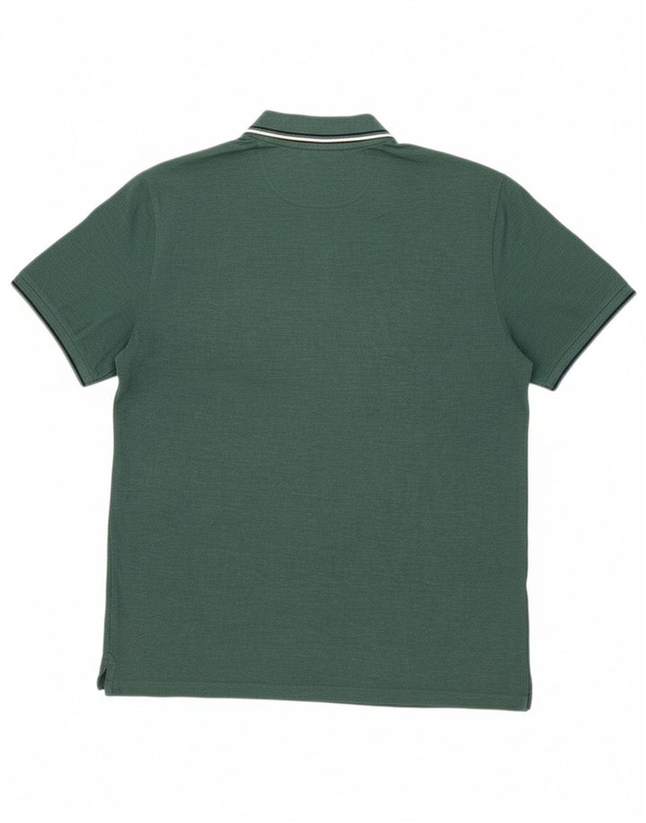 Camisa polo masculina CHAMPION grande algodão verde