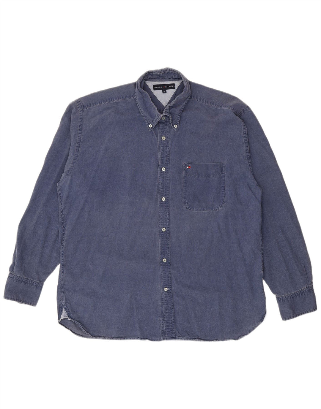 Camisa masculina Tommy Hilfiger XL azul algodão