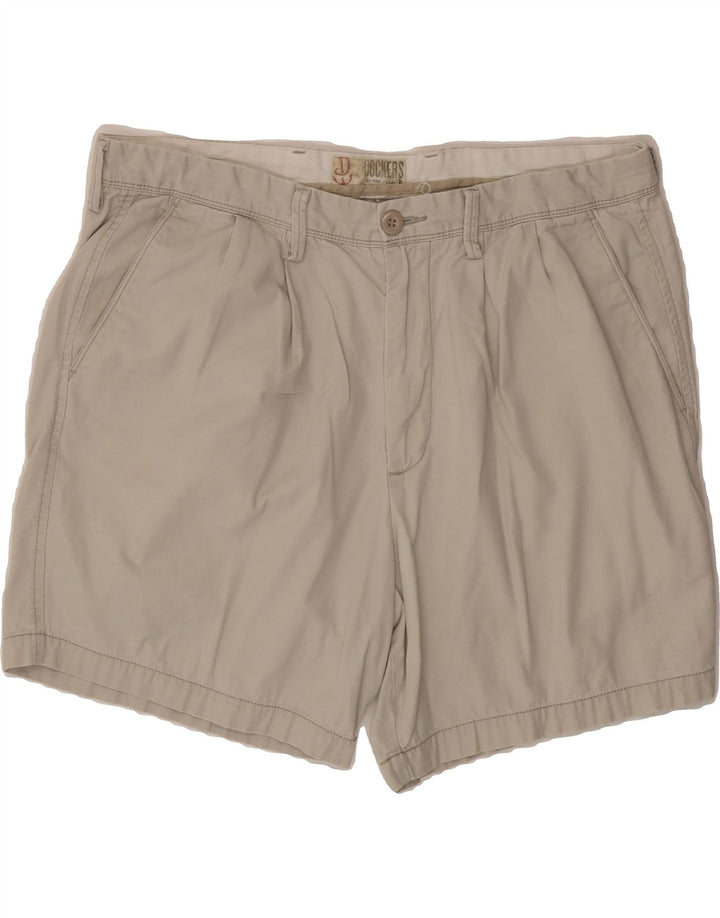 DOCKERS Mens Pegged Chino Shorts W40 XL Beige Cotton Vintage Dockers and Second-Hand Dockers from Messina Hembry 